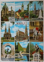 Képeslap, Ausztria, Bécs, Wien, részletek (K7)
