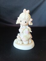 Precious Moments – My Love Will Keep You Warm porcelán figura (1998) - Ritkaság!