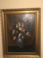 Csermely János ( 1882 - 1963 ) , Orgona csendélete .