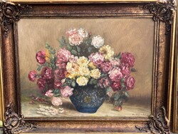 Parányi Pabar István - Flowers in a Pot (60x80cm +)