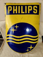 Philips Radio Antique Enamel Sign 1940. Rare!