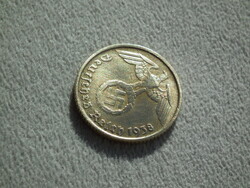 Németország, horogkeresztes birodalmi 5 Pfennig (Reichspfennig), 1938 D