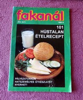 Régi retro Fakanál magazin (1993/4) - 101 hústalan ételrecept, vegetáriánus konyha