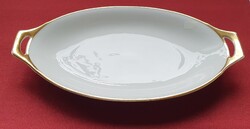 Thomas Bavaria German Porcelain Serving Plate, Offering Plate, Small Plate, Centerpiece with Gold Edge