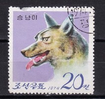 1974 Észak Korea 20 chon Pecsételt Bélyeg A phenjani állatkert 15. évfordulója.