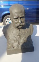 Ferenc József mellszobor. 1900 As évek eleje.
