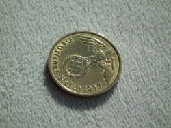 Németország, horogkeresztes birodalmi 5 Pfennig (Reichspfennig), 1937 A