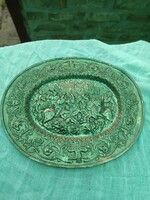 1830-40s Spanish Silver Plate, Battle Scene, 582 g