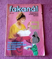 Régi ritka retro Fakanál Magazin 1986 év 101 leves és levesbetét receptje