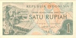1 rupia rupiah Indonézia UNC