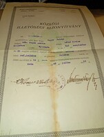Municipal residence certificate