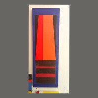 László Horváth Artist (1951-): Red Window