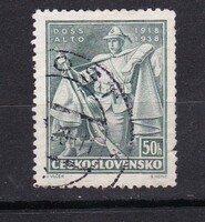 1938 Csehszlovákia 50h Pecsételt Bélyeg  A Doss Altó-i csata 20. évfordulója