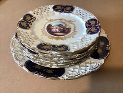 Cherry Porcelán - Süteményes készlet 6 + 1 darab
