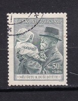 1938 Csehszlovákia 50h Pecsételt Bélyeg Thomas Garrigue Masaryk születésének 88. évfordulója