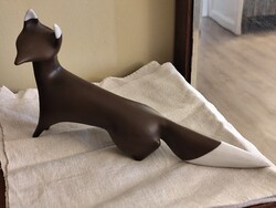 Extra Rare Collector's Art Deco Royal Dux Fox Figurine