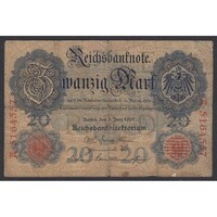 Németország,20 mark 1907 VG