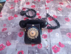 CB 667 Black Rotary Dial Telephone