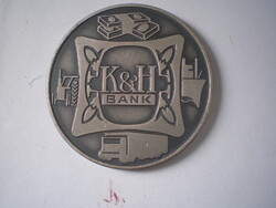 K & H BANK EMLÉK-ÉRME . RITKASÁG : ÁTMÉRŐ 42 mm .