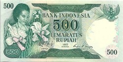 500 rupia rupiah 1977 Indonézia aUNC