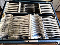 Stunning 12-Person Silver Cutlery Set, Weighing 6 kg