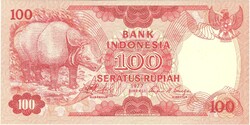 100 rupia rupiah 1977 Indonézia UNC