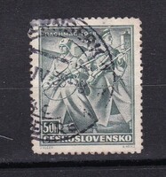 1938 Csehszlovákia 50h Pecsételt Bélyeg A bahmacsi csata (Ukrajna) 20. évfordulója