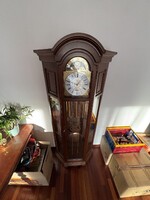 Hermle mechanikus állóóra – német gyártmány, Westminster jellegű díszóra