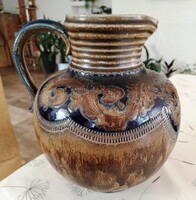 Ritka R. Merkelbach "Handgeritzt" kőcserép kancsó - Westerwald