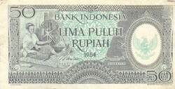 50 rupia rupiah 1964 Indonézia