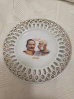 Ferenc József Pierced Plate - 12 cm Diameter Plate