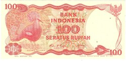 100 rupia rupiah 1984 Indonézia 2. UNC