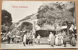 Képeslap,  Szabadka 1912, piaci életkép (G1)