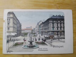 Budapest, Gyár utcza, Schwarz Jakab kiadás,  postatiszta