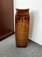 Óriás 68cm! Hibátlan retro Ditmar Urbach kerámia padló váza 1970.