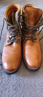 Luxury TONY MORA handcrafted men's leather boots with fur lining