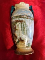 Antik Victoria Austria porcelán váza.