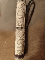 Antik csont sétabot / napernyő markolat - Elefánt (XIX-XX. sz.)