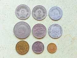 Afrika 9 db Különböző Érme Tunézia Egyiptom Dél-Afrika