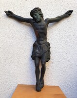 Óriás méretű antik bronz Korpusz, Jézus szobor, 54 cm, 4,5 kg