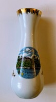Kleiber Bavaria Porcelain Vase – Mainau Island, Gold-Decorated German Commemorative Vase