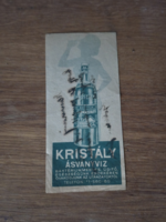 Crystal Mineral Water tally board