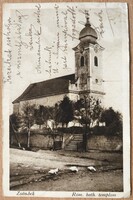 Képeslap, Zsámbék 1926, Róm. kat. templom, Monostory (G1)