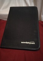 A4:sized Worldspan paperwork and business card holder. Never used and about 25 years old