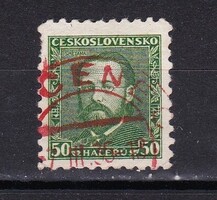 1934 Czechoslovakia Stamped Stamp Commemorating the 50th Anniversary of Bedřich Smetana's Death