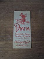 Diana számolocédula