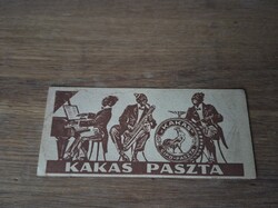 Kakas paszta számolócédula