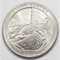 USA,quarter dollar 2010 D - Grand Canyon aUNC+ réz