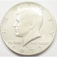 USA,half dollar 1972 D aUNC+ réz