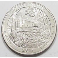 USA,quarter dollar 2017 P - Ozark Riverways aUNC+ réz